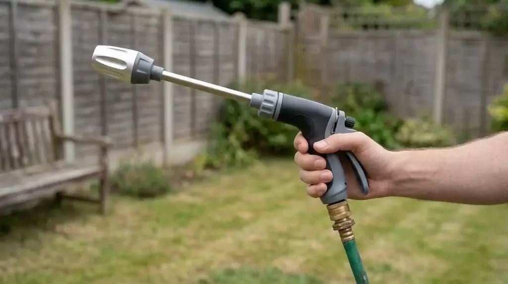 Power Blast Plus high-pressure brass hose nozzle